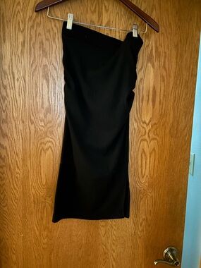 Michael Stars black skirt with side ruching